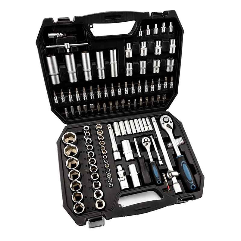 SOCKET SET WITH WRENCH 1/2 & 1/4" 110PCS