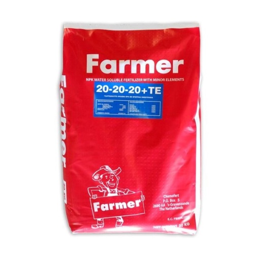 Λίπασμα Κρυσταλλικό Farmer 20-20-20+TE | 20 Kgr 1 Λίπασμα Κρυσταλλικό Farmer 20-20-20+TE | 20 Kgr