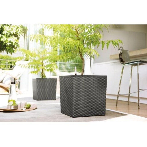 Αυτοποτιζόμενη Γλάστρα Τετράγωνη Casa Mesh Cube 1 Αυτοποτιζόμενη Γλάστρα Τετράγωνη Casa Mesh Cube