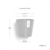 Γλάστρα Τοίχου Κρεμαστή Amsterdam Wall Grey 4 Γλάστρα Τοίχου Κρεμαστή Amsterdam Wall Grey - Image 2