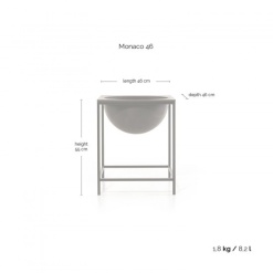Ecopots Γλάστρα Monaco 46 Dark Grey 7 2655870978 550x550 1