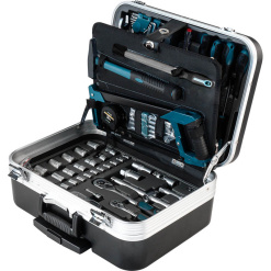 132PCS TOOL SET WITH ABS TROLLEY BOX