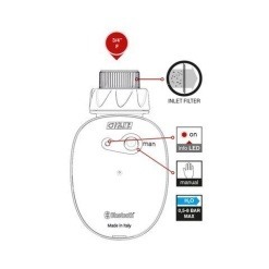 Προγραμματιστής Ποτίσματος Bluetooth GF Eco Watering 5 GF80006017 schema uso 1000x1250w