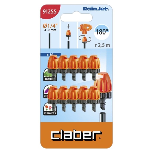 Μικροεκτοξευτής Ποτίσματος 180° Claber 91255 3 Μικροεκτοξευτής Ποτίσματος 180° Claber 91255 - Image 3