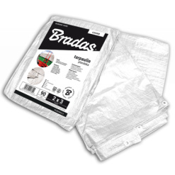 Αδιάβροχος Μουσαμάς Bradas Λευκός 2X3 90gr/m2