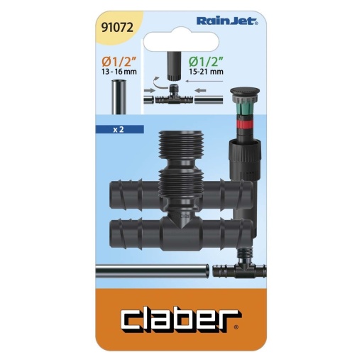 Σύνδεσμος 1/2'' Ταφ για Pop-up Colobri Claber 91072 2 Σύνδεσμος 1/2'' Ταφ για Pop-up Colobri Claber 91072 - Image 2