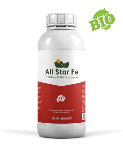 Βιολογικό Λίπασμα Σιδήρου All Star Fe | 1lt