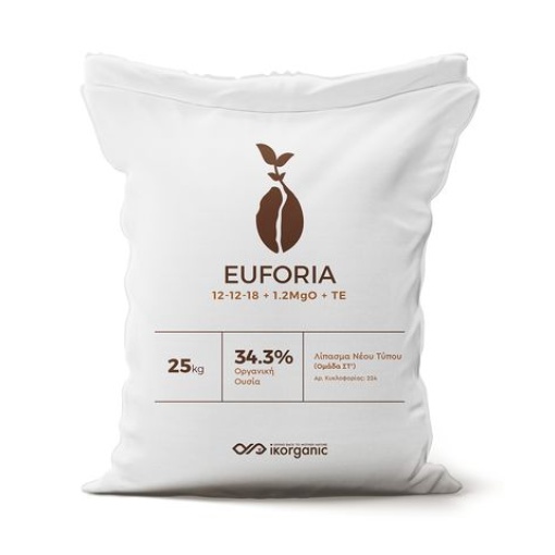 Οργανοχημικό Euforia 12-12-18+1.2MgO | 1tn
