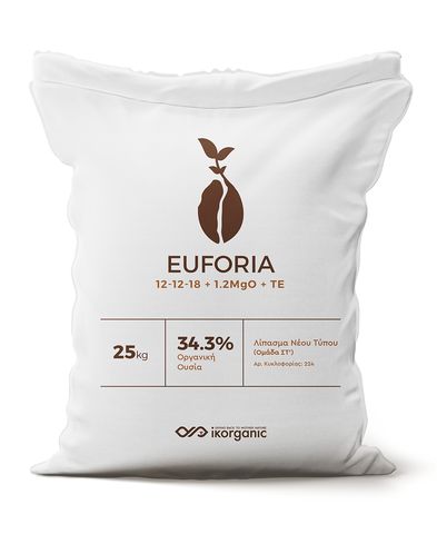 Οργανοχημικό Euforia 12-12-18+1.2MgO | 1tn