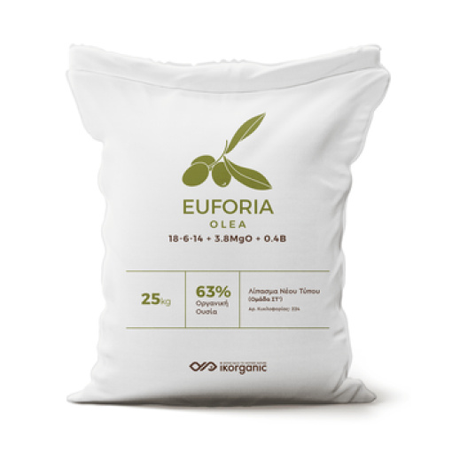 Οργανοχημικό Λίπασμα Ελίας Euforia Olea 18-6-14+ 3.8MgO + 0.4B | 1tn 1 Οργανοχημικό Λίπασμα Ελίας Euforia Olea 18-6-14+ 3.8MgO + 0.4B | 1tn