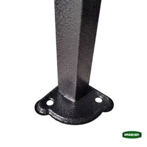 Πτυσσόμενο Κιόσκι Κήπου 3x3m Λευκό 420D GRASHER TGL3435 - Image 5