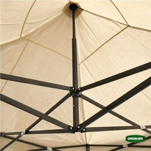 Πτυσσόμενο Κιόσκι Κήπου 3x3m Μπέζ 420D GRASHER TGL3437 2 Πτυσσόμενο Κιόσκι Κήπου 3x3m Μπέζ 420D GRASHER TGL3437 - Image 2