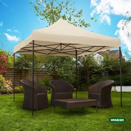 Πτυσσόμενο Κιόσκι Κήπου 3x3m Μπέζ 420D GRASHER TGL3437 11 Πτυσσόμενο Κιόσκι Κήπου 3x3m Μπέζ 420D GRASHER TGL3437 - Image 11