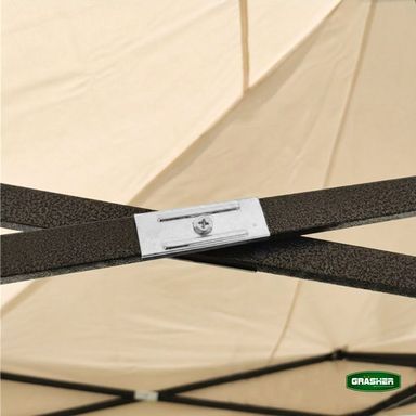 Πτυσσόμενο Κιόσκι Κήπου 3x3m Μπέζ 420D GRASHER TGL3437 3 Πτυσσόμενο Κιόσκι Κήπου 3x3m Μπέζ 420D GRASHER TGL3437 - Image 3