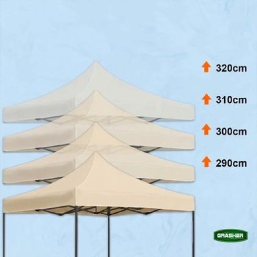 Πτυσσόμενο Κιόσκι Κήπου 3x3m Μπέζ 420D GRASHER TGL3437 10 Πτυσσόμενο Κιόσκι Κήπου 3x3m Μπέζ 420D GRASHER TGL3437 - Image 10