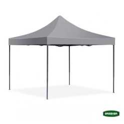 Πτυσσόμενο Κιόσκι Κήπου 3x3m Γκρι 420D GRASHER TGL3438