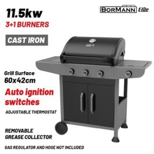 Ψησταριά Υγραερίου 3+1 Καυστήρων BBQ6031 - Image 3